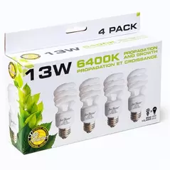 SunBlaster 13W CFL 6400K 4 Lamp Pack