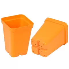SunPack 2.5" Square Pot, Orange