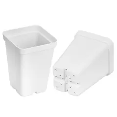 SunPack 2.5" Square Pot, White