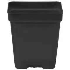 DILLEN DSQVP325/D 03.25 SQUARE VAC POT DEEP BLACK 1200 PER CASE 28 CASES PER PALLET
