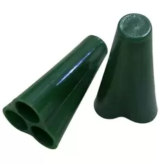 Bamboo Supply Trellis Cap Rubber Teepee Green 100/CS