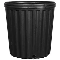 Grower Select 1 Gallon Nursery Pot, Blow Molded, Black, 50 per Case, 180 Cases per Pallet, 6.49in x 6.69in. .79Gal, 1Gallon