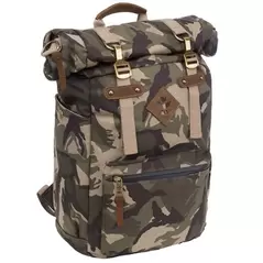 Revelry Drifter Rolltop Backpack Camo Brown