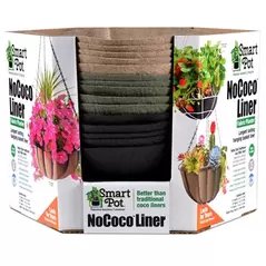 Smart Pot NoCoco 15pc Hanging Basket Liner 14" Asst