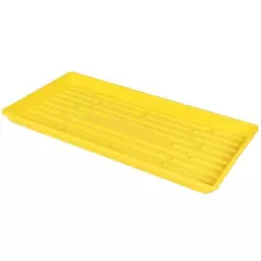 SunPack 1020 Heavy Duty Shallow Tray, No Holes, Yellow