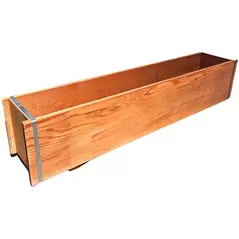 A&G 3' Banded Redwood Window Box