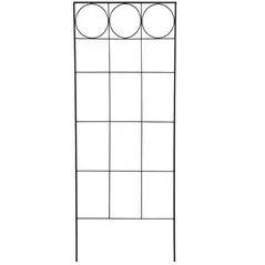 AGW 64" Tall Circle Screen Trellis Matte Black