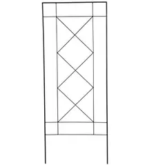 AGW 64" Tall Filigree Screen Trellis Matte Black