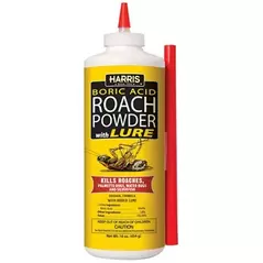 Harris 16oz 99% Boric Acid Roach Powder w/ Lure