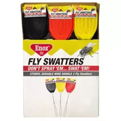 Enoz 36pc Fly Swatter Plastic 2pk Panel Display