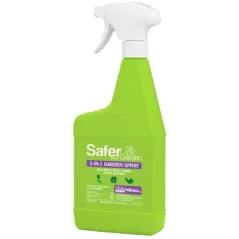 Safer Garden 24oz 3 in 1 Miticide Fungicide Insecticide RTU OMRI Listed
