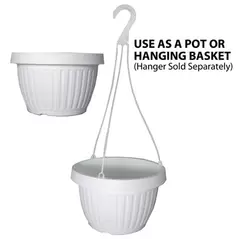 Grower Select 10.50 Combo Pot With Dish White 50/CS 40CS/PL