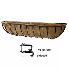 Gardener Select 36" Cottage Window Deck Planter with 2 Brackets