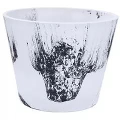 Gardener Select 10" Mixed Stone White and Black Planter