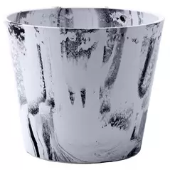 Gardener Select 12" Mixed Stone White and Black Planter