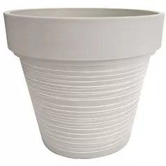 Gardener Select 12" Carved Finish Look White Planter