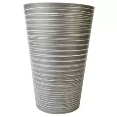 Gardener Select 12" Tall Round Planter Light Grey