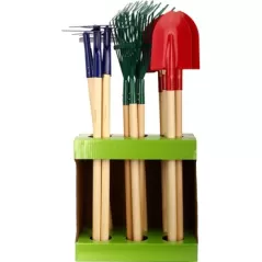 Gardener Select 18pc Kids Tool Display - 6pcs each Rake / Shovel / Hoe