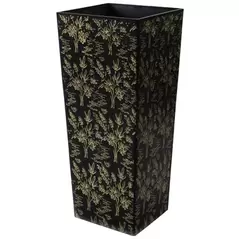 Gardener Select 16"x32" Mixed Stone Black Planter