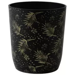 Gardener Select 11.8"x12.5" Mixed Stone Black Planter