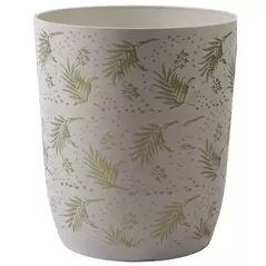 Gardener Select 15.35"x16.5" Mixed Stone White Planter