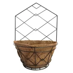 Gardener Select 14" Black Plaid Wall Planter 14"wx20"h 6/CS