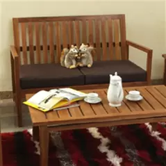 Gardener Select Teak Bella Deep Sofa w/ Cushion