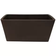 Gardener Select 10" Rectangle Balcony Planter Chocolate