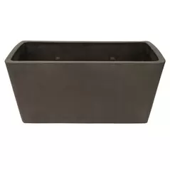Gardener Select 10" Rectangle Balcony Planter Light Grey