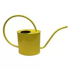 Gardener Select 2L Oval Watering Can Yellow L16.9"xW4.3"xH9.8" Indoor