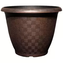 Grower Select 11.00 Weave Round Planter Chestnut 25/CS