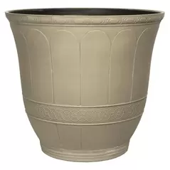 Grower Select 20.00 Scalloped Flare Planter Antique Concrete 11.1gal Soil Vol 11/CS - 20in OD x 16in T