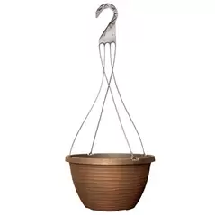 Grower Select 12.00 Dune Hanging Basket with Hanger Warm Copper 50/CS