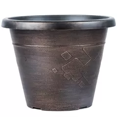 Grower Select 12.00 Beth Pot Copper Wash 11.5 Liter 3.04gal 24/CS - 13.11in OD x 10.24in H