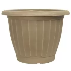 Grower Select 21.00 Castella Planter ACP Aged Cappuccino 12.6gal 15/CS - 21in OD x 15in H