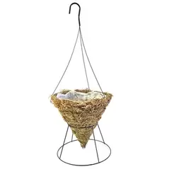 Grower Select 12.00 Round Cone Grass Hanging Basket w/ Wire Hanger 20/CS