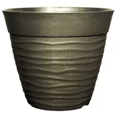 Grower Select 12.00 Dune Flat Rim Planter Brushed Champagne 25/CS