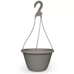 Grower Select 11.00 Zealand Hanging Basket Cool Grey 50/CS, 11in OD x 6.34in H, 1.55 Gallons