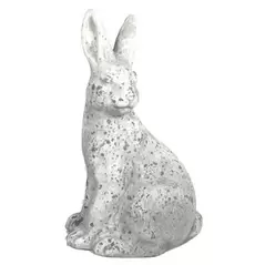 MCarr 14.2" Tall Rabbit Facing Left White