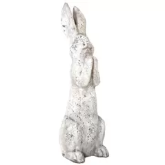 MCarr 26.6" Large Praying Rabbit Antique White