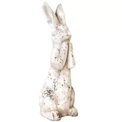 MCarr 19.3" Small Praying Rabbit Antique White