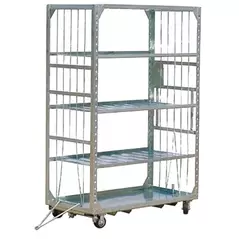 GS HI-CUBE TRANSPORT CART 5 ADJ SHELVES