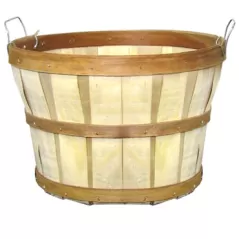 Grower Select Half Bushel Basket With 2 Loop Handle Natural 12/CS 27CS/PL