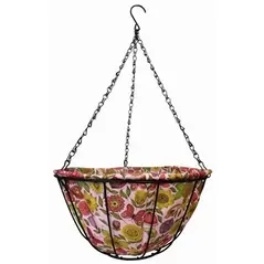 Gardener Select 12" Hanging Basket Paisley Fabric Coco Liner 6/CS