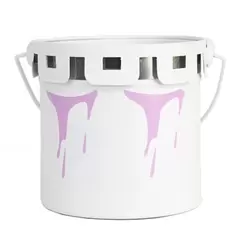 Gardener Select 4" Zinc Paint Pattern Planter Pink 3.9"x3.9"x3.7"