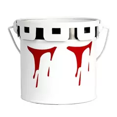 Gardener Select 4" Zinc Paint Pattern Planter Red 3.9"x3.9"x3.7"