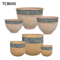 MCarr 27PC Mosaic Terra Cotta Planter Plt