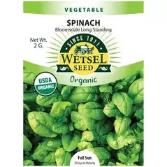 Organic Bloomsdale Spinich - 2 Gram