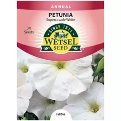 PETUNIA, WHT SUPERCASCAD 30 SD