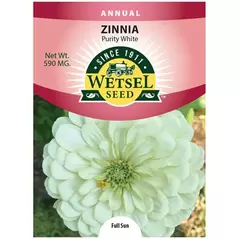 ZINNIA, PURITY WHITE 590 MG.